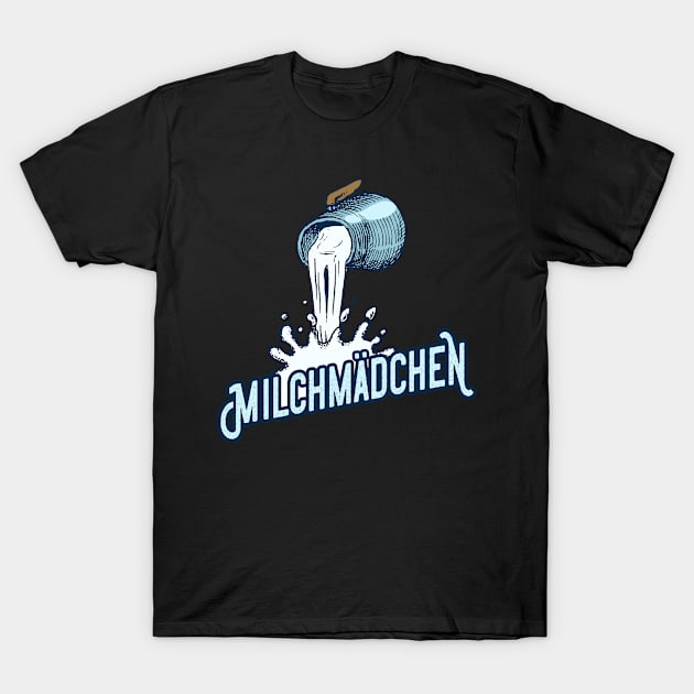 Milchmädchen Milchkanne Landwirtin T-Shirt by Foxxy Merch